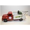 Image 2 : Vintage Buddy L pressed tin Repair It tow truck, cab has been repainted, 14 1/2" in length