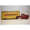 Image 2 : Vintage Buddy L Van Freight Carriers hauler in original played with condition, 20" in length