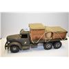 Image 1 : Vintage Smith-Miller U.S Army Overseas flat deck pressed steel truck with wooden cargo and canvas ta