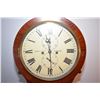 Image 2 : Antique mahogany cased grandfather clock with two train weight driven chiming movement, face labelle