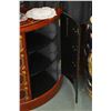 Image 2 : Semi contemporary dem ilune chest with simulated inlay, four center drawers flanked by two doors wit