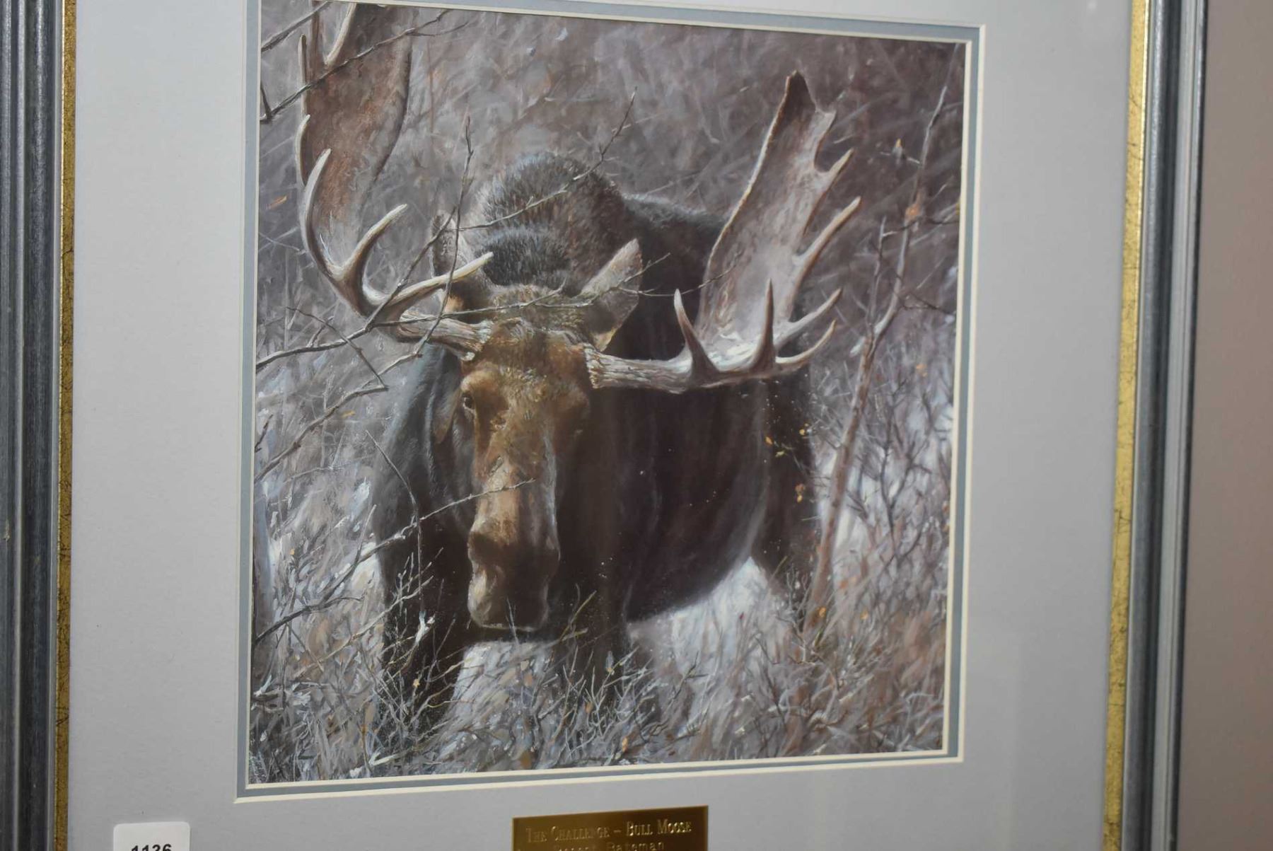 Bateman Moose Framed print