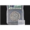 Image 2 : 1947 Blunt 7 Canadian silver dollar in graded case ICG-AU53