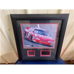 EXCLUSIVE NASCAR COLLECTION! LIMITED EDITION #8 DALE EARNHARDT JR PICTURE. FEATURES ACTUAL PIECE OF 