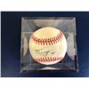 Image 1 : VINTAGE AUTOGRAPHED BASEBALL SIGNED BY THE ROLLING STONES FRONT MAN MICK JAGGER. WITH COA