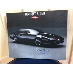 ORIGINAL GICLEE FEATURING AN IMAGE OF KITT SIGNED BY ACTOR WILLIAM DANIELS. SPECIAL EDITION ITEM AND