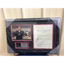 LIMITED EDITION! SCARFACE ORIGINAL SCRIPT PAGE, HAND SIGNED BY AL PACINO, USED ON THE MOVIE SET. 17 
