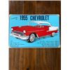 Image 1 : VINTAGE TIN SIGN INTRODUCING THE 1955 CHEV BELAIR