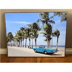 LARGE CANVAS PRINT OF THE 1963 ALFA ROMEO GIULIA CONVERTIBLE