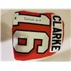 Image 1 : BOBBY CLARKE SIGNED PHILADELPHIA FLYERS HOCKEY JERSEY WITH HOF 87 INSCRIPTION. COA INCLUDED