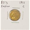 Image 1 : 1911 $2 1/2 Indian Head Quarter Eagle Gold Coin