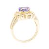 Image 4 : 1.77 ctw Tanzanite And Diamond Ring - 14KT Yellow Gold