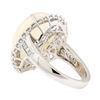 Image 3 : 9.12 ctw Opal And Diamond Ring - 14KT White Gold