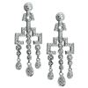 Image 1 : 14k White Gold 0.98CTW Diamond Earrings, (I2 /H-I)