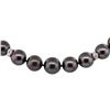 Image 2 : 0.95 ctw Diamond and Tahitian Pearl Necklace - 14KT White Gold