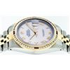 Image 4 : Rolex Mens 2 Tone 14K MOP Roman & Ruby Channel Set Diamond Datejust Wristwatch