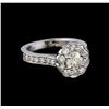 Image 1 : 1.50 ctw Diamond Ring - 14KT White Gold