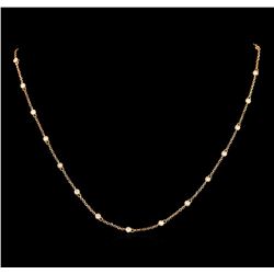 0.80 ctw Diamond Necklace - 18KT Rose Gold