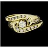 Image 2 : 1.10 ctw Diamond Ring and Band - 14KT Yellow Gold