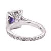 Image 3 : 2.21 ctw Blue Sapphire And Diamond Ring - 14KT White Gold