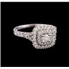 Image 1 : 1.10 ctw Diamond Ring - 14KT White Gold