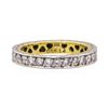 Image 1 : 1.10 ctw Diamond Eternity Ring - Platinum and 18KT Yellow Gold