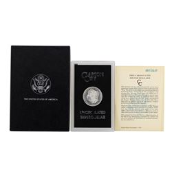 1885-CC $1 Morgan Silver Dollar Coin Uncirculated GSA w/ Box & COA