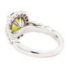 Image 3 : 3.17 ctw Yellow Sapphire And Diamond Ring - 14KT White Gold