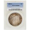 1880-S $1 Morgan Silver Dollar Coin PCGS MS65 Nice Toning