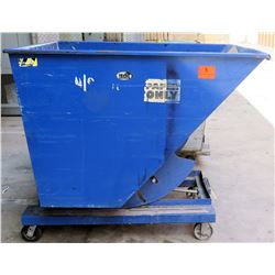 Vestil Self-Dumping Hopper w/Wheels, 65.5"L x 60"W x 56"H