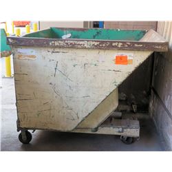 Self-Dumping Hopper w/Wheels, 57"L x 57"W x 46"H