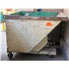 Image 1 : Self-Dumping Hopper w/Wheels, 57"L x 57"W x 46"H