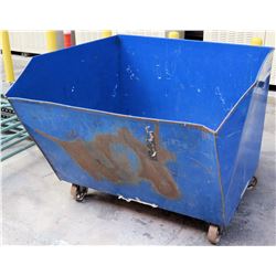 Vestil Self-Dumping Hopper w/Wheels, Model H-150-LD, 46"L x 51.5"W x 43"H