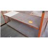 Image 2 : Metal Rolling Cage Cart with Shelf, 72.5"W x 24.5"D x 54"H