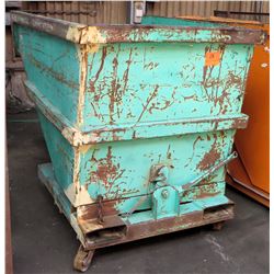 Self-Dumping Hopper w/Wheels, 65"L x 45"W x 54.4"H