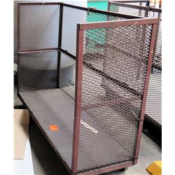 Metal Rolling Cage Cart, 73"L x 25"D x 56"H