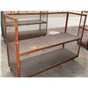 Image 1 : Metal Rolling Cage Cart with Shelf, 73"L x 25"W x 53"H