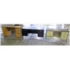 Image 1 : Qty 3 Metal/Wood Work Desks