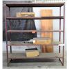 Image 1 : Metal/Wood 4-Shelf Storage Rack, 83"L x 24"W x 91"H