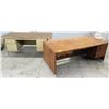 Image 1 : Qty 2 Metal and Wood Work Desks