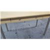Image 2 : Wood Desk with Metal Legs, 54"L x 28"W x 30"H
