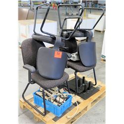 Qty 4 Office Chairs, Power Strips