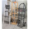 Image 1 : Qty 2 Handtrucks & One Step Ladder