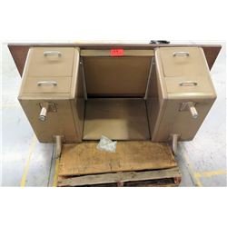 Metal and Wood Work Desk