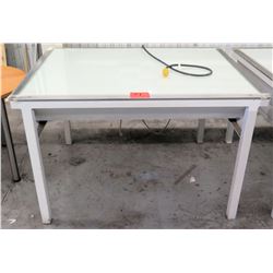 Light Table, 55"L x 43"W x 36"H