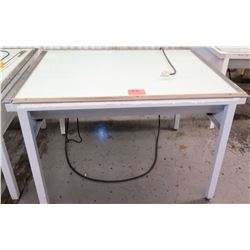 Light Table, 55"L x 43"W x 36"H