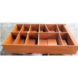 Tall Wooden Shelving Unit, 47"W x 11.5"D x 76"H
