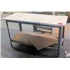 Image 1 : Work Table with Metal Base and Supply Stand