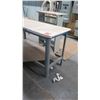 Image 2 : Work Table with Metal Base and Supply Stand