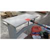 Image 8 : Wooden Rolling Work Table w/ Misc. Supplies & Supply Stand